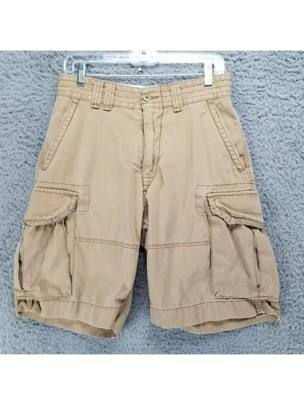 Polo Ralph Lauren Shorts Mens 30 Tan 100% Cotton Mid Rise Cargo